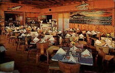 Florida John's Pass Kingfish restaurant over water ~ 1950s-60s vintage postcard picture