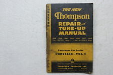 1948 THOMPSON REPAIR AND TUNE UP MANUAL VOL 4 CHRYSLER picture