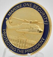 HMX-1 Marine One Security USMC WHITE HOUSE HELICOPTER CHALLENGE COIN picture