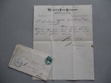 1871 Knightsville,Indiana Blue Postmark on Cover,signed William Watson letter picture