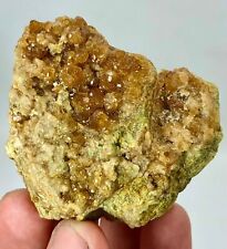 134 Gram Extremely Ultra Rare High Luster  Grossular Garnet Crystals On Matrix picture