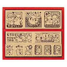 Beverly Pokemon Stamp Wooden Reward Stamp & Gift JAPAN picture