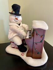 2005 Hallmark Jingle Pals Plush Piano Playing Snowman Sings Lights SEE VIDEO picture