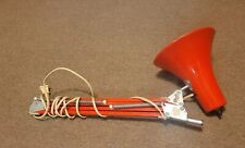 Vintage Mid Century Modern Red Articulating Table Work Lamp Works No Base picture