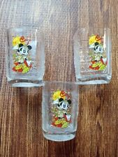 McDonalds Walt Disney 2000 Celebration Glasses x 3 Mickey Mouse Animal Kingdom  picture