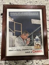 Lew Burdette camel ad Original 1958 Post. Dated  And Framed. picture