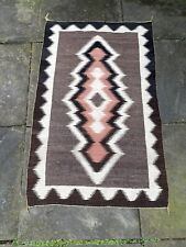 Antique Navajo Crystal Rug 1930s 37x62” Saddle Blanket RARE Eye Dazzler Beauty picture