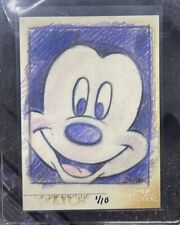 2003 Upper Deck Disney Treasures Series 1 MICKEY MOUSE Sketch Card RARE SP #1/10 picture