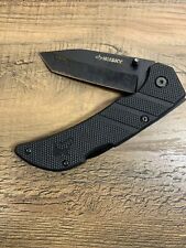 8” Black HUSKY Lock Back Folding Pocket Knife w/ Tanto Blade picture