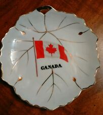 Vintage Canada Porcelain Souvenir Leaf Plate 7