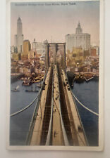 Antique Postcard Brooklyn Bridge Over East River New York City NY NYC picture