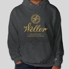 Weller Logo Heather Gray and Gold Hoodie WL Weller Bourbon Sweatshirt MENS SMALL picture