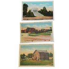 3 Kentucky Postcards Lincoln Marriage Cabin Pioneer Memorial State Park picture