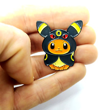 EEVEE WEARING UMBREON PONCHO PIN Pokemon Eeveelutions Anime Enamel Lapel Brooch picture