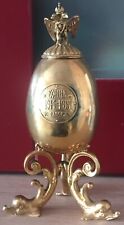 FABERGE IMPERIAL ERA BRONZE GILDED EGG picture