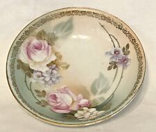 6 Vintage Rose Bowls Floral RS Tillowitz Silesia 5” Hand Painted Pink Green Gold picture