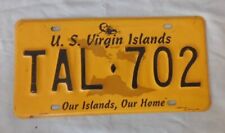 Vintage U.S. VIRGIN ISLANDS - LICENSE PLATE  TAL  702 picture