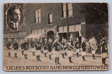 J87/ Newcomerstown Ohio Postcard c1910 Lieser's Boy Scout Band 1415 picture