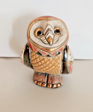 Owl figurine De Rosa Rinconada Emerald. Spotted owl picture