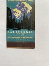 1930's Yosemite Park & Curry Co Yosemite National Park California Matchcover picture