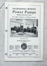 1923 TRADE CATALOG FAIRBANKS MORSE POWER PUMPS CHICAGO IL BELT ENGINE ELECTRIC picture