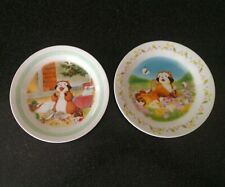 2 RARE PROMOTIONAL RASCAL THE RACOON NIPPON ANIMATION JAPAN PLATES NOT FOR SALE picture