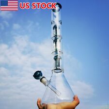 20 inch Heavy Smoking Glass Bong Hookah Water Pipe Bubbler Shisha + 14mm Bowl US picture