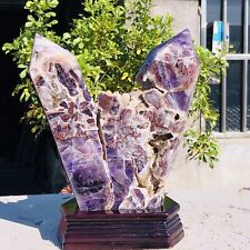 5lb Beautiful Natural Fantasy Amethyst Wand Obelisk Energy Mineral Quartz Geode picture