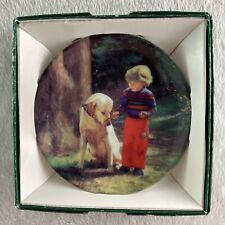 FOREST FRIENDS Miniature Mini Plate Donald Zolan Moments to Remember #4 Children picture