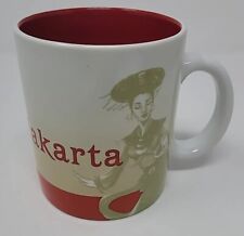 Starbucks Jakarta Indonesia Mug Collector Series 2011 White Red Coffee Tea picture