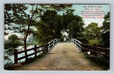 Concord MA, Old North Bridge, 1776 War, Memorial Massachusetts Vintage Postcard picture