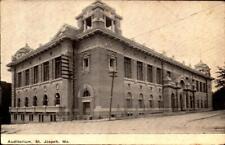 c. 1908 AUDITORIUM, ST. JOSEPH, MO.-VINTAGE POSTCARD- BK45 picture