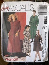 *UNCUT* 2000 Vintage McCall's #2985 - Dress in 2 Lengths - Size: 22w-28w picture