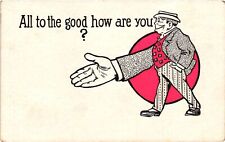 Vintage Postcard- All to the good how are you? Early 1900s picture