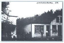 c1940 Exterior Houses Fence Swedesburg Iowa IA Vintage Antique Unposted Postcard picture