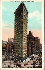Flat Iron Building New York City 1925 Vintage Postcard picture