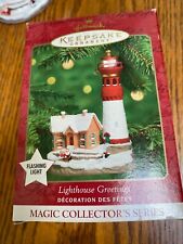 Hallmark Keepsake Lighthouse Greetings Ornament 2000 Magic Series Edition #4 picture