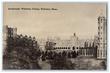 c1940 Quadrangle Wellesley College Wellesley Massachusetts MA Vintage Postcard picture