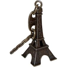 Eiffel Tower Keychain, Antique Bronze souvenir / Collectible picture