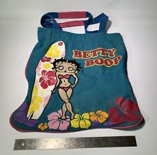 Vintage Betty Boop Bag Surf Board Hibiscus Flowers Hawaiian 13.5x14.5 Awesome picture
