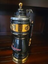 Franklin Mint Budweiser Stein Drought Tower Limited Edition Black Excellent Cond picture