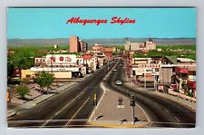 Albuquerque NM-New Mexico, Central Avenue, Advertising Souvenir Vintage Postcard picture