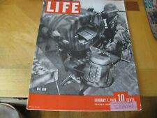 1945 LIFE MAGAZINE   JANUARY 1   BIG GUN  #2  WWII   LOWEST PRICE ON EBAY picture