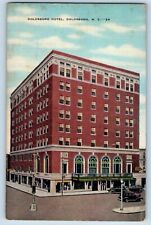 Goldsboro North Carolina Postcard Goldsboro Hotel Building Exterior 1942 Antique picture