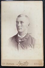 1890’s Cy Young MLB Baseball HOF RC Baseball Cabinet Card Hartley Chicago Rookie picture