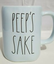Rae Dunn Magenta Artisan Collection Peep's Sake Coffee Tea Mug Cup Blue 16oz New picture