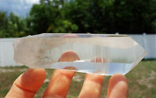 Premium Clear LEMURIAN Quartz Crystal Point w Large Indented Keys For Sale LM23 picture