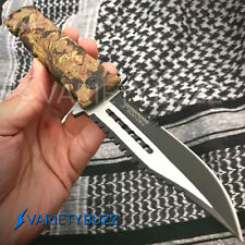 Tac Force Jungle Camo Spring Open Sawback Rescue Tactical Pocket Assisted Knife picture