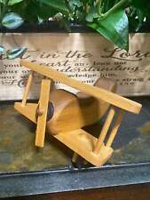 Vintage Wood Airplane Toy. picture