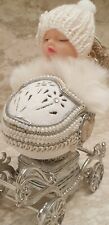 ONLYONE New Baby Jewelry box Music First Grandchild Faberge egg Baby Shower 5ct  picture